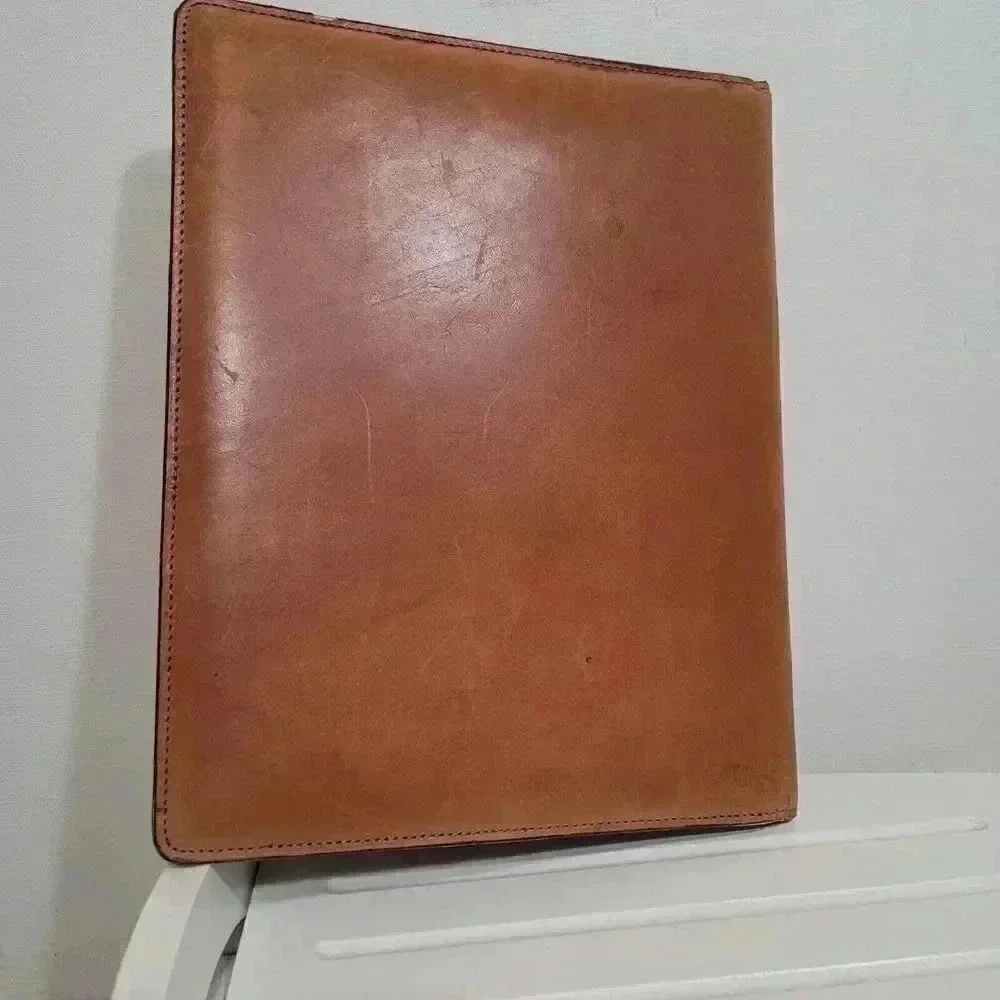 The Wall Street Journal 1996 Executive Forum Portfolio Tan Leather Vintage